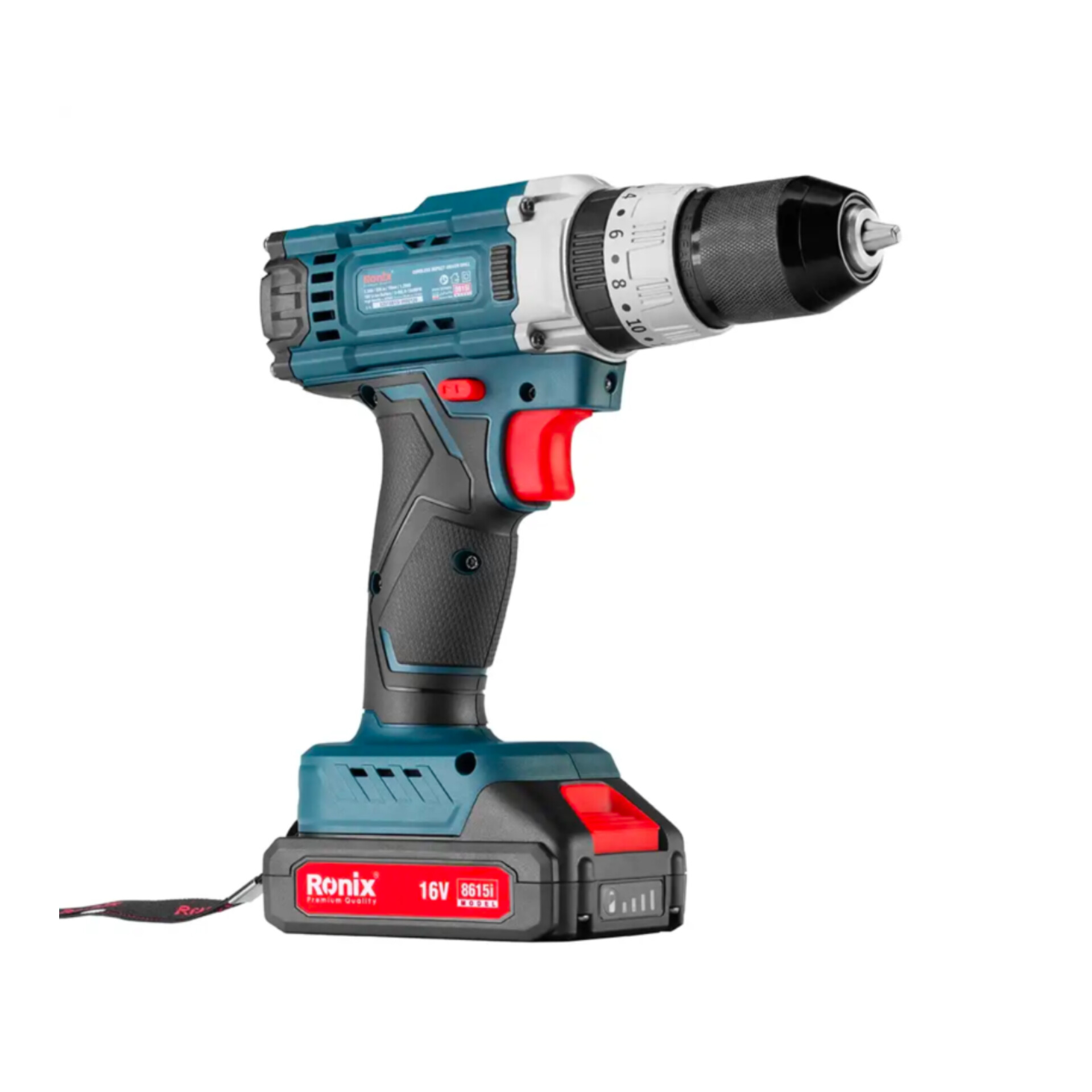 دریل پیچ گوشتی چکشی شارژی 16 ولت مدل 8615i رونیکس ساخت ایران
