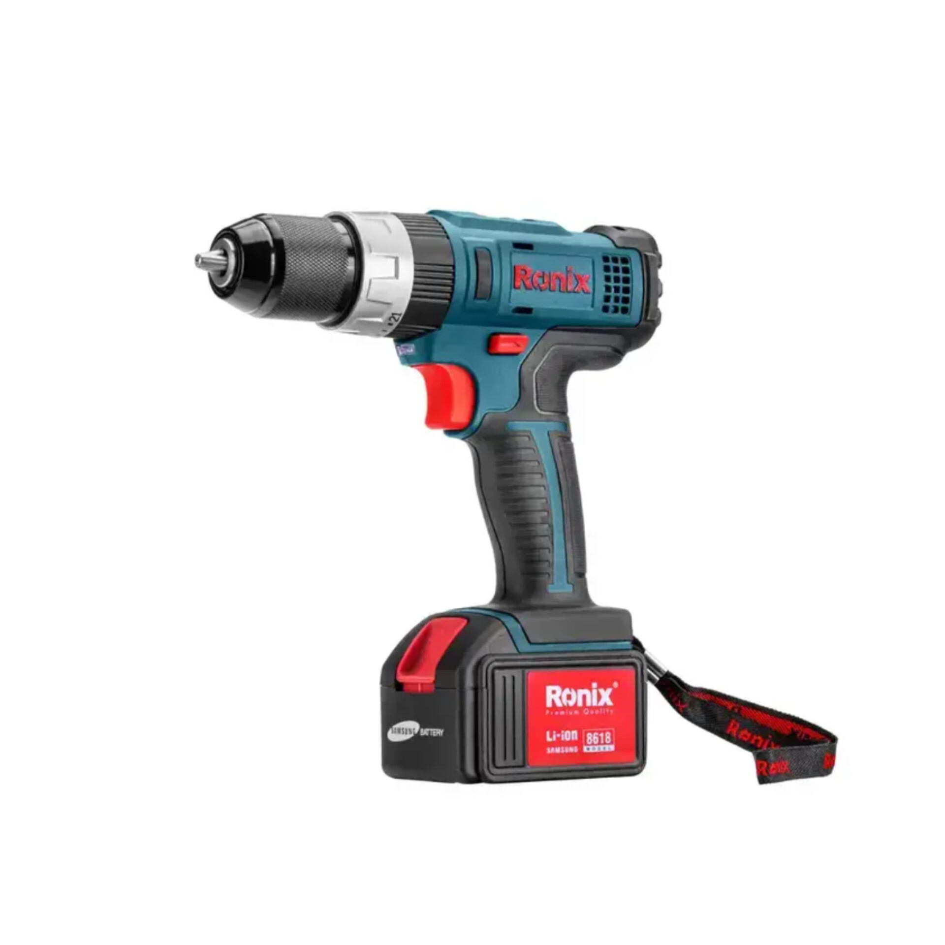 دریل پیچ گوشتی چکشی شارژی 18 ولت مدل 8618 رونیکس